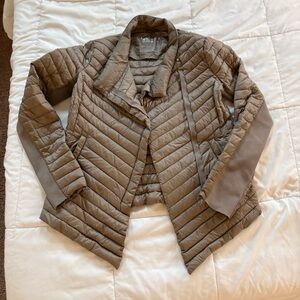 Michael Kors Light Brown Quilted packable down Puffer Jacket